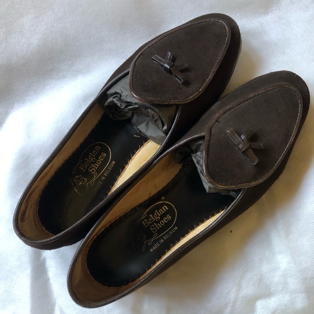 SOLD Belgian Shoes women’s suede loafers